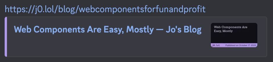 Screenshot of discord